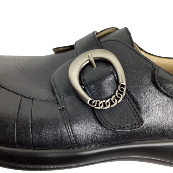 Alegria Khloe Black Nappa Leather Comfort Shoes - Picture 6 of 14